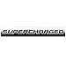 Chrome Finish Metal Emblem Supercharged Badge (Black Letter)