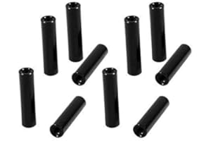 RCsupplier 100Pcs M3X15 OD=5mm Round Standoffs for RC/Drone/Quadcopter/FPV/Racing Car/Simracing/Mechanical Accessories Model Parts (Round Standoff 15mm,Black,100)