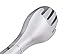 HINMAY Serving Tongs 8-Inch Stainless Steel Salad Tongs Fork and Spoon Tongs, Set of 4