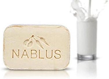 Natural Extra Virgin Olive Oil Soap Bar Goat's Milk from Palestine Nablus Soap Natural For Dry Skin Care, Extra Gentle, Handmade 3.5 oz