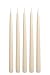 Ivory Cream 12 Inch Taper Candles - Pack of 12 Premium Unscented, Dripless & Smokeless Hand-Dipped Candles for Birthday, Wedding or Dinner Decorations and Formal Candlelighting