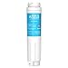 AQUACREST 644845 Replacement Refrigerator Water Filter, Compatible with Bosch Ultra Clarity 9000194412 9000 077104, Miele KWF1000, Haier 0060820860 0060218743, White