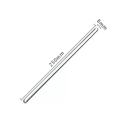 10 Pcs Glass Stirring Rods 9.84" Length 6mm Dia