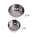 10 Oz and 30 Oz 2-Pack Bird Bowl Parrot Feeder with Clamp,Food & Water Bird Cup, Stainless Steel Food Water Bowls Dish for Small Animal,Chinchilla,Ferret,Cockatiel,Conure,Parakeet,Bird Feeder for Cagethumb 1