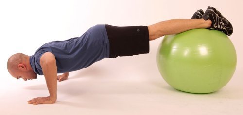 Fitness Republic 55cm Stability Ball Green with Pump (Exercise Ball / Gym Ball)