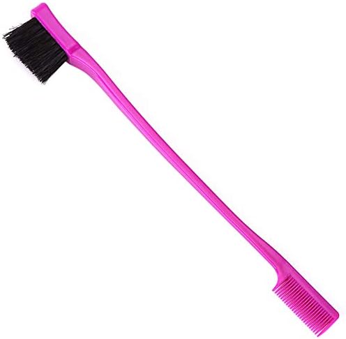 attrasfjwanrw Brush Eyebrow Eyelash Comb Smooth Edge Double-Sided Hair Styling Coloring Tool Purple