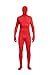 Full Bodysuit Unisex Lycra Spandex Stretch Adult Costume Zentai Disappearing Man Body Suit (Medium, Red)