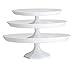 Platter Pleasers Plastic Cupcake/Cake Stand - 3 Piece set (White)