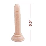 5.5” Anal Sex Dildo Realistic Cock with Handsfree Suction Cup PVC