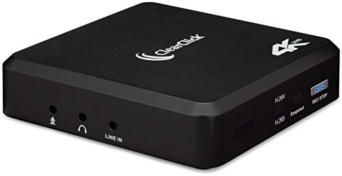 ClearClick 4K HD Capture Box - Capture Up to 4K30 Video from Gaming Devices & HDMI Sources - No Computer Required