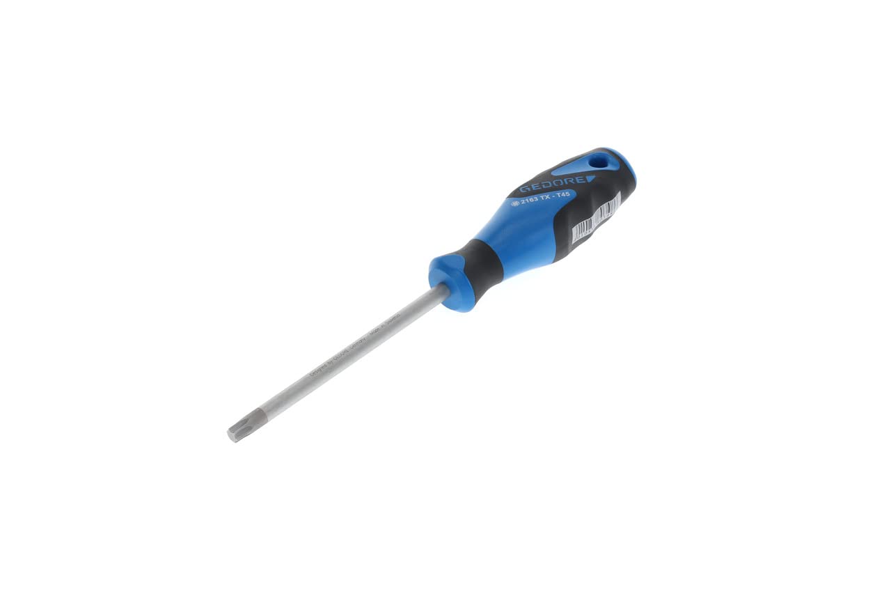 GEDORE Screwdriver Torx T45, Screwdriver, 3-component handle, length 250 mm, Tool, 2163 TX T45, Steel
