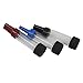 Glass Tube for Solo, Air Glass Tube,Solo Drying Tube Straight,70mm,Replaceable Tip (black+red+blue)