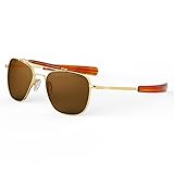 Randolph USA | Navigator Aviator II Authentic Sunglasses for Men Polarized 100% UV