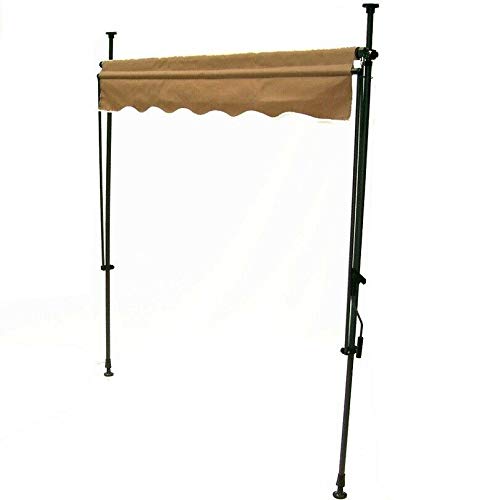 D&L Markise Klemmmarkise 350cm Balkonmarkise Sonnenschutz Handkurbel 56020 Einziehbar, Höhenverstellbar, manuell – Bild 5