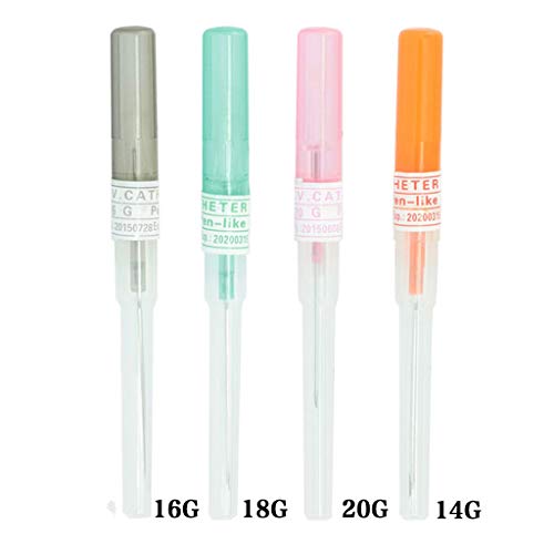 Tattoo Needles Tattoo Kit,Pack of 4 Catheter Piercing Needles Tattoo Piercings Tool Including Sizes 14g 16g 18g 20g for Piercing Supplies Piercing Kit Body Piercing Tool