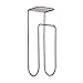 mDesign Bathroom Towel Holder and Organizer with Storage Shelf - Modern Metal Wall Mount Towel Rack - Towel Holder Rack for Bathroom with Shelf for Soaps and Accessories - Concerto Collection - Bronze