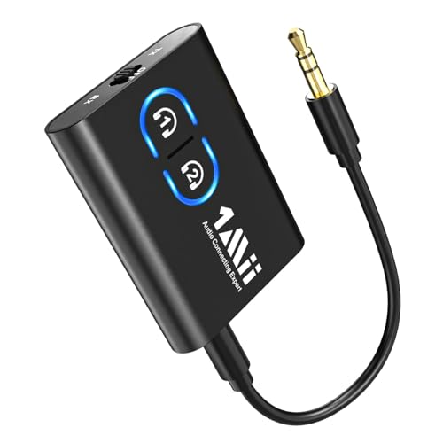 Photo 1 of 1Mii Bluetooth 5.3 Transmitter Receiver for TV to Wireless Headphones, Dual Link AptX Adaptive/Low Latency/HD Audio, Aux Adapter for Home Stereo, Airplane, Boat, Gym