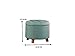 Poundex B0183K9SCY Ottoman, Light Blue