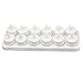 HERO-LED CD-RC-12ST-A Rechargeable LED Electric Candles, Flameless Flickering Tea Lights, Set of 12, Amber Color