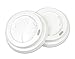 Yes!Fresh PS Polystyrene Flat Lid for 8 oz Paper Hot Cup, Diameter 80mm. (100 Count,White Lid)