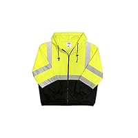 Safety Main Lightweight High Visibility Hooded Jacket, XX-Large