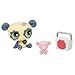 Panda #658 with Tote Littlest Pet Shop Figure Play Set by Hasbro