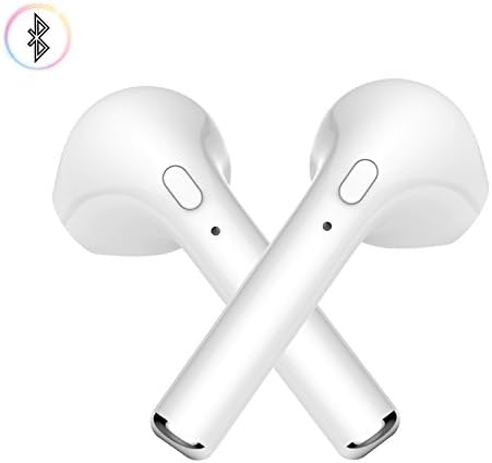 Bluetooth Earbuds Bluetooth Headphones Wireless Earbuds Mini In-Ear Headsets Car Headset with Mic for iPhone and Android Smart Phones (2PCS - White)
