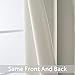 Yakamok Thermal Insulated blackout curtains for bedroom - Energy Efficient Rod Pocket Drapes for Living Room(W52 x L36,Cream，2 Panels)