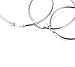 Jstyle Stainless Steel Hoop Earrings for Women Cool Ear Piercings 40-60MM 3 Pairs a Set