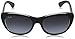 Ray-Ban Women's Injected Woman Sunglass Square, Top Matte Black On Transparent, 55mm