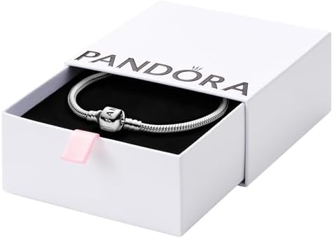 Amazon.com: Pandora Jewelry Moments Sparkling Heart Clasp Snake