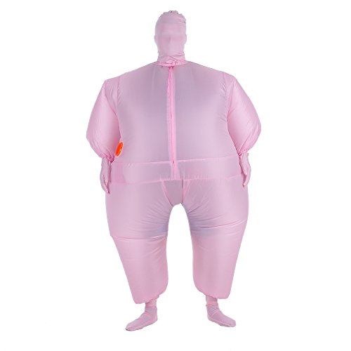 Anself Funny Inflatable Full Body Costume Suit Blow Up Halloween Party Fat Inflatable Jumpsuit Costume