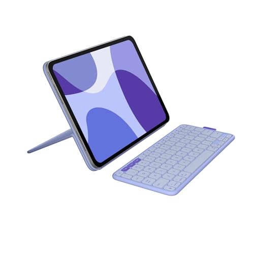 Logitech Flip Folio Keyboard Case iPad Pro 11 inch M4 & M5 Air M2 - Lilac