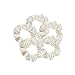 Kitsch Pro Satin Scrunchies, Hair Scrunchies for Frizz Prevention, Satin Hair Ties for Breakage Prevention and Gentle Style Preservation, 5 Pack, Ivory