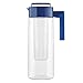 Takeya Flavor Infusion Maker, 2 Quart, Blueberry BPA-Free Fruit and Vegetable Water Tea Infuser Pitcher