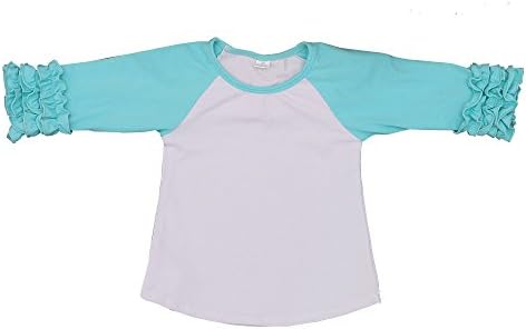 Kaiya Angel Toddler/Little Girl's Icing Ruffle Shirts Raglan Shirts 2-6 Years