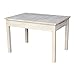 IC International Concepts Table with Lift Up Top for Storage Solid Real Wood, Sturdy Parawood, Minimum Assembly, 33.1 X 24 X 22.2, Unfinished