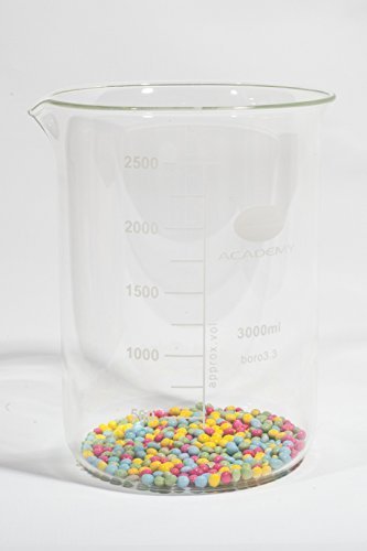 Academy NJ-HD27-NVRB 3000ML (3 LITRE) BOROSILICATE GLASS MEASURING LABORATORY BEAKER