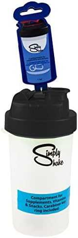 Simply Shake Bottle, 400 ML, 14 Ounces, Black