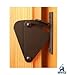 HippoCo Rolling Sliding Wood Barn Door Latch Lock Hardware | Sliding Pocket Door Latch Lock Privacy Lock | Rustic Design, Style, and Texture All Black Hardware, Washers, and Latch. Gates Garage Shed