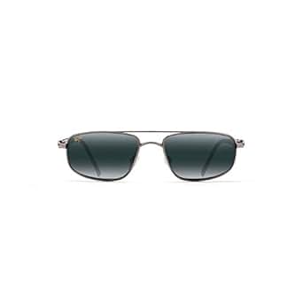 Maui Jim Men's Kahuna 162-02 Silver Aviator Sunglasses