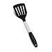 Daily Kitchen Spatula Heat Resistant Silicone and Stainless Steel - Slotted Turner Spatula Rubber Grip - Flexible Silicone Spatula Turner for Cooking and Non Stick Cookware - Versatile Kitchen Spatula primary