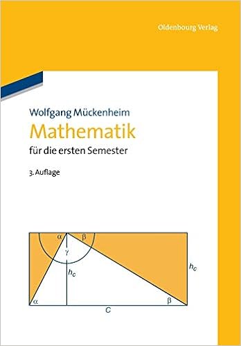 Mathematik Fur Die Ersten Semester Amazon De Muckenheim Wolfgang Bucher