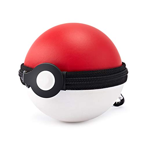 Funlab Carrying Case Compatible with Nintendo Switch Poké Ball Plus Controller,Protective Hard Pouch with Carabiner Hook for Pokeball Accessories,Travel Bag for Pokemon Game:Let’s Go,Pikachu,Eevee!