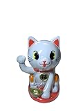 Solar Powered Cute Lucky Cat (White)