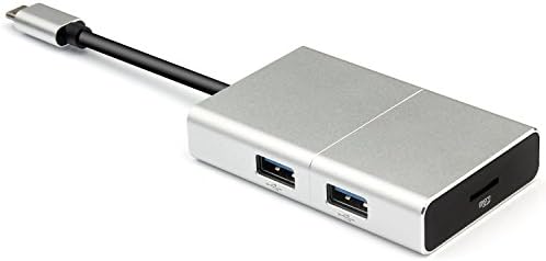 5-in-1 TYPE C Hub Multi-port Adapter, Sunperlon USB 3.0 Aluminum - Charging,Card Reader,3 USB 3.0 Ports for MacBook 12", MacBook Pro, ChromeBook Pixel and More USB C Devices