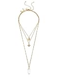 G by GUESS Women's Gold-Tone Layered Pendant Necklace Set