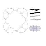 Tech RC X11C Original Crash Kit Repalcement Propellers (Set of 4) with Protective Frame 1pcs White