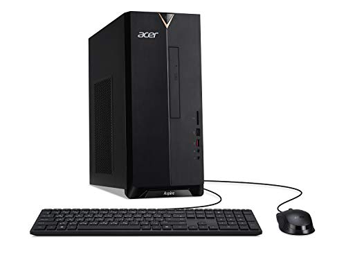 Acer Aspire TC-885-UA91 Desktop, 9th Gen Intel Core i3-9100, 8GB DDR4, 512GB SSD, 8X DVD, 802.11ac WiFi, USB 3.1 Type C, Windows 10 Home