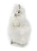 Standing Baby Alpaca Fur Alpaca Cria Figure - White 7 Inch